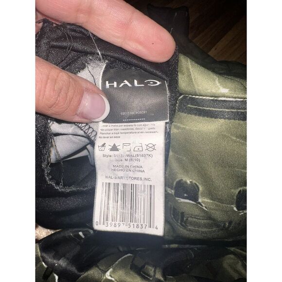 HALO Boys' Sz M 8/10 Master Chief 2PC Classic Muscle Halloween Costume 8 10 - Picture 7 of 8